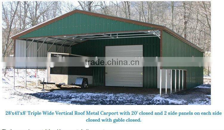 hot sale low cost 2 car metal carport
