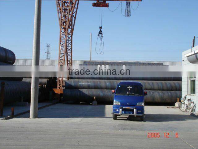 Spiral weld steel tube