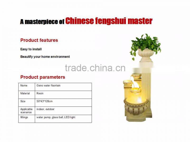 Excellent gift large water fountain for home decoration