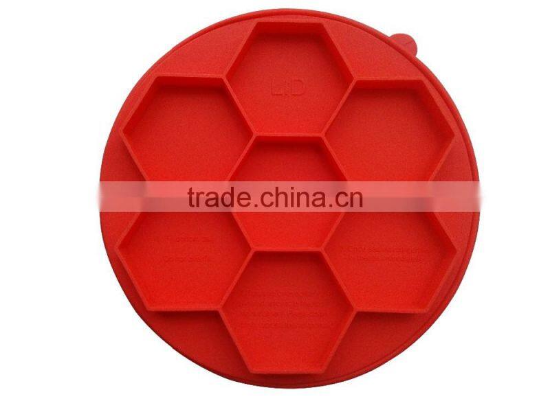 7 in 1 Hexagon Silicone Hamburger Maker