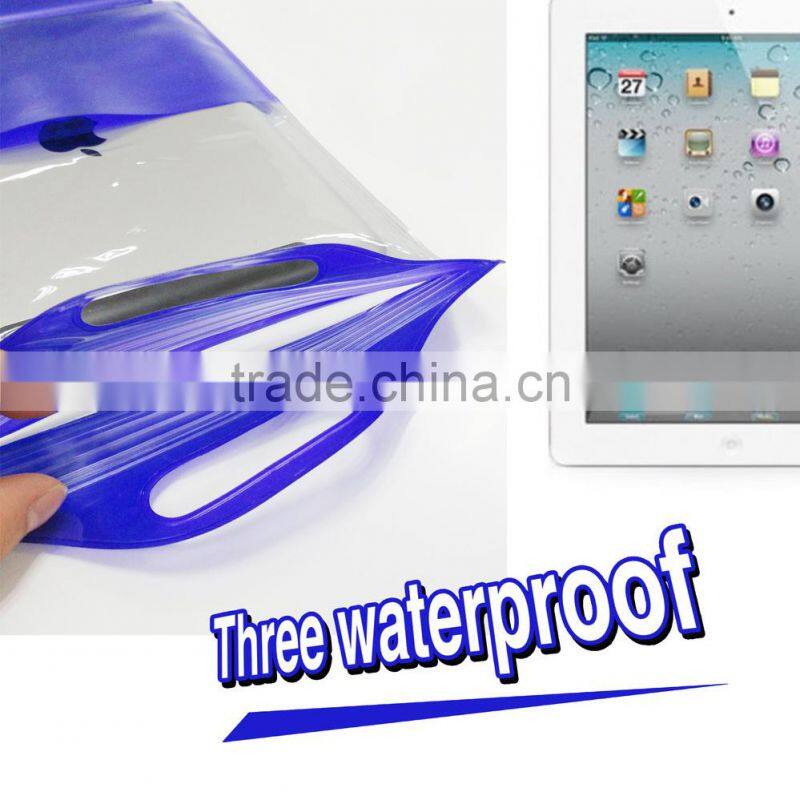 Wholesale PVC waterproof bag with stand for ipad