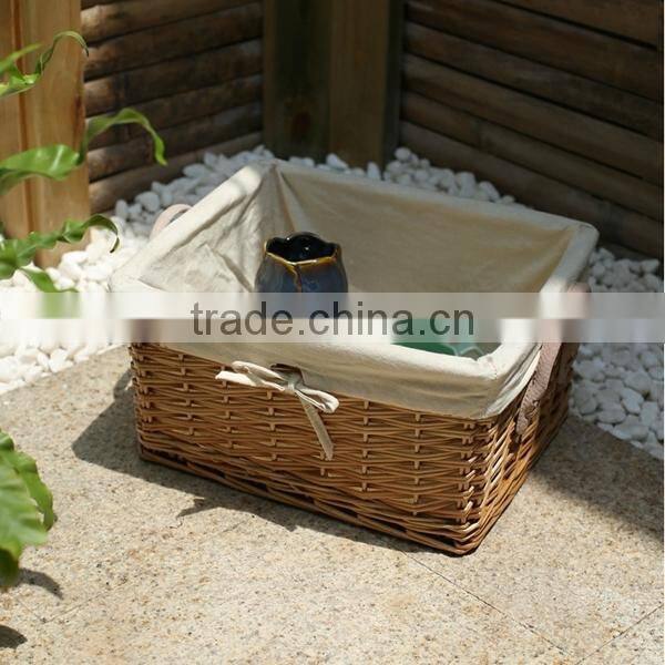 Natural wicker food basket wholesale