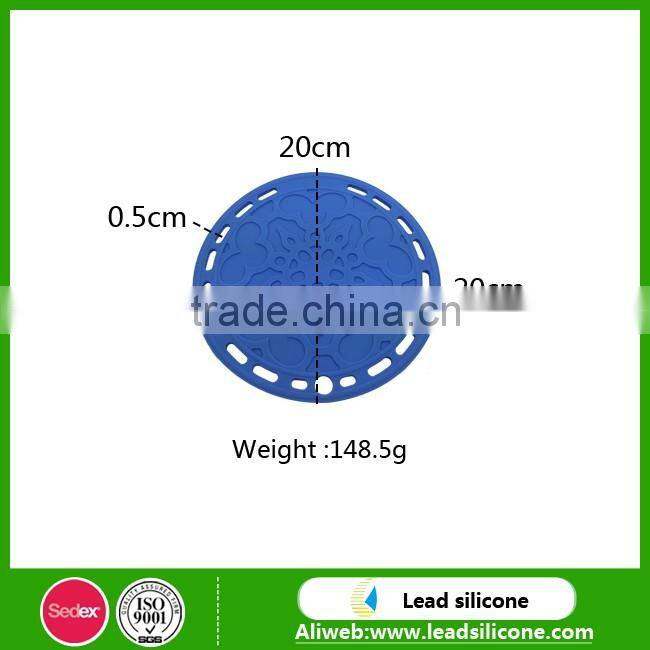 Diameter 20cm and Thickness 0.5cm Silicone Heat-insulation Non-slip table mat