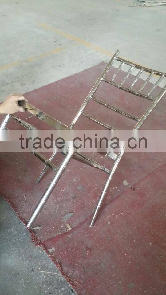 Modern stainless steel wedding throne chairs