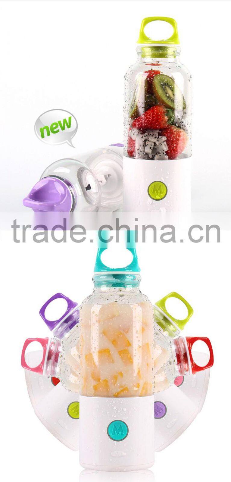 Electric Portable Mini Detachable USB Rechargeable Juicer Cup Automatic Blender Shaker 700ML