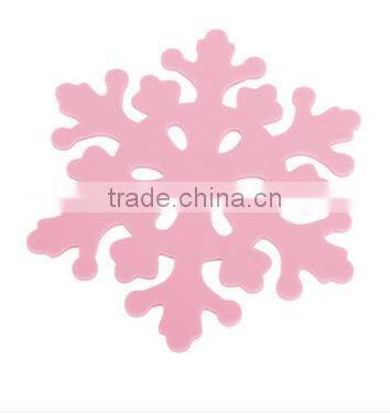 #15120609 wholesale factory direct selling Christmas snow mat, laser cut snow mat