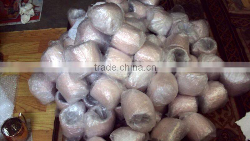 BPA FREE SMOOTH MOSCOW MULE 100% COPPER TAPER MUG WITH BRASS HANDLE