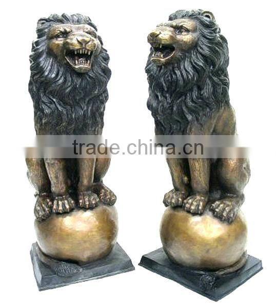 Bronze Brass Western Style Lion Statue