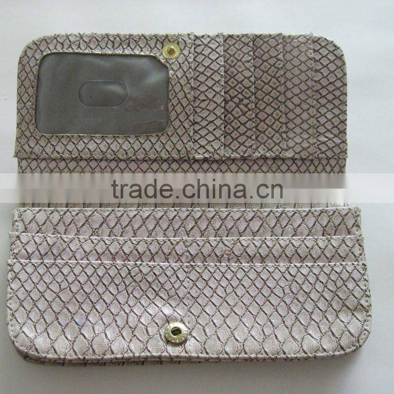 Snake skin's Leather Wallet