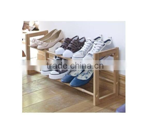 Extending & Stackable Wooden Shoe Rack For Sale