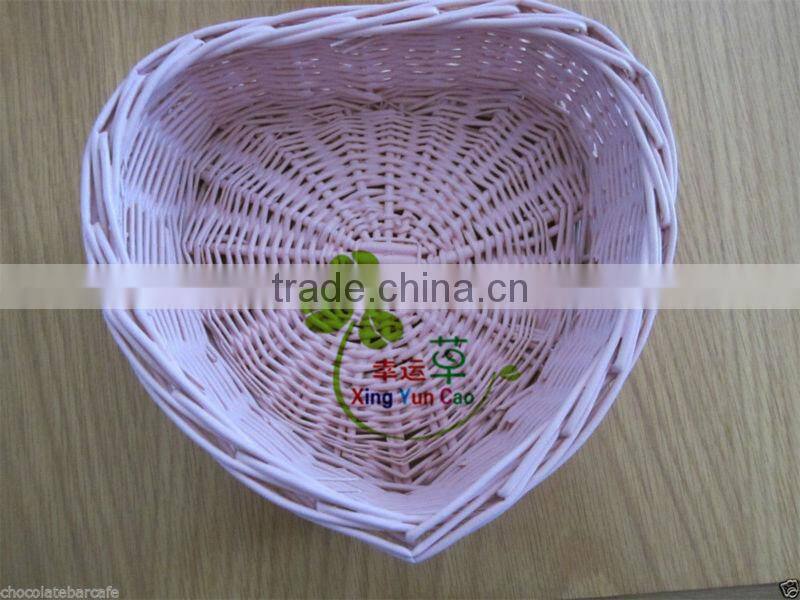heart wicker storage fruit baskets empty fruit basket