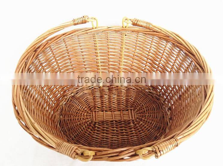 willow basket material cheap supermaket basket cone basket