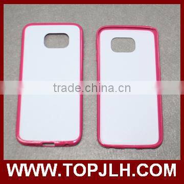 White PC case with TPU Edge uv printing phone case for iphone 6