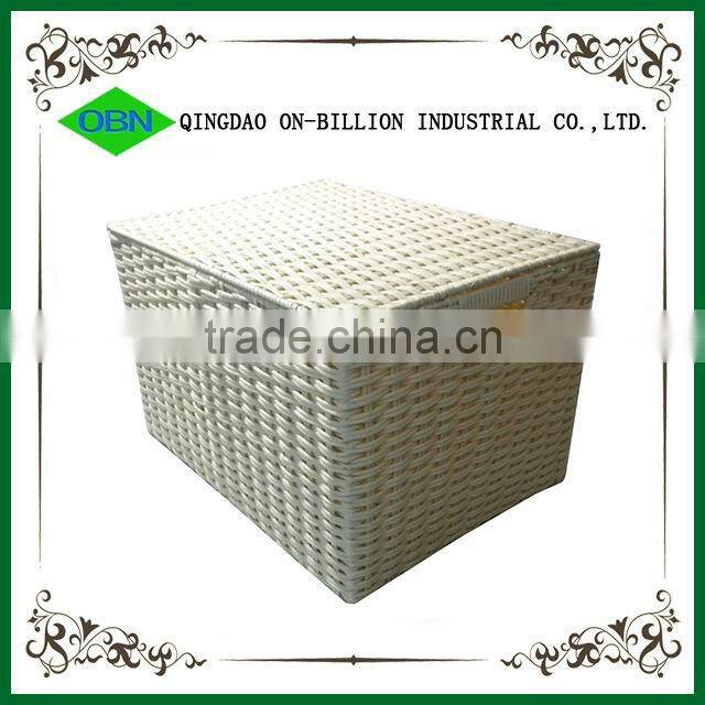 Wholesale Plastic Storage handle basket with aluminum frame handle