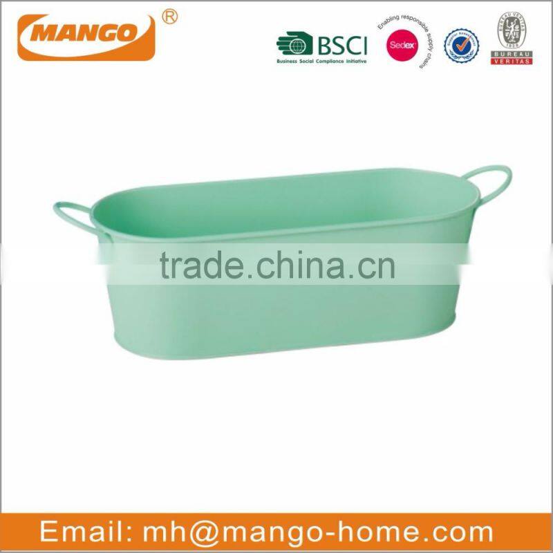 wholesale home decorative galvanized steel metal storage tray