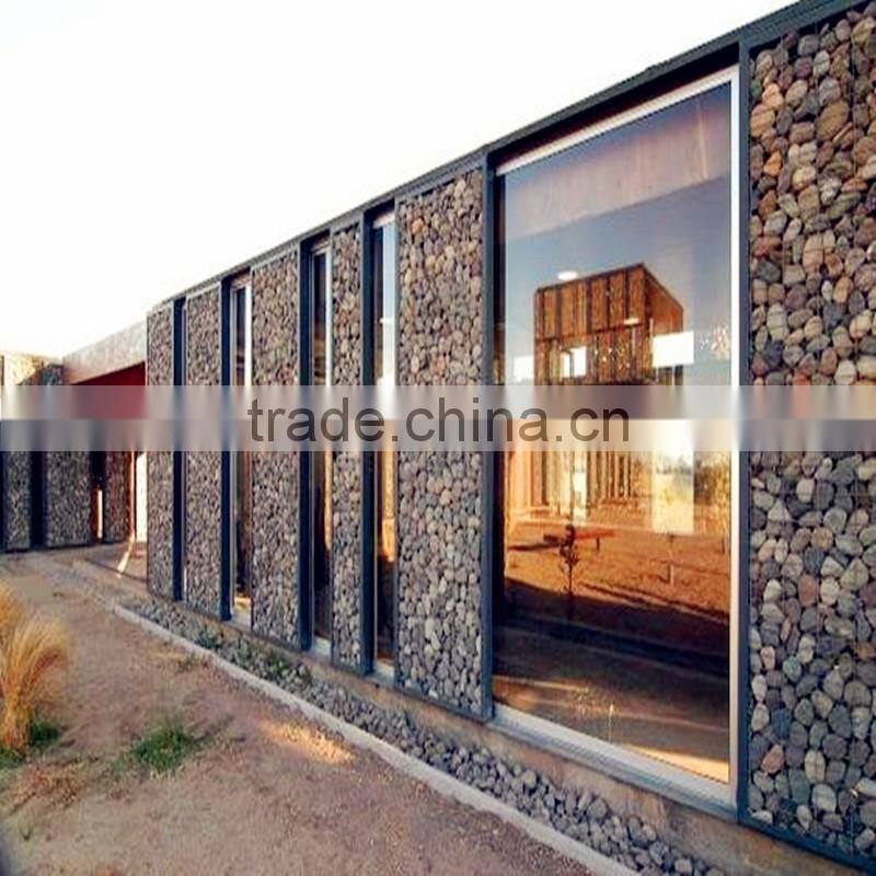 Gabion Basket Stone for decoration wall and defend flood Stone Cage mesh