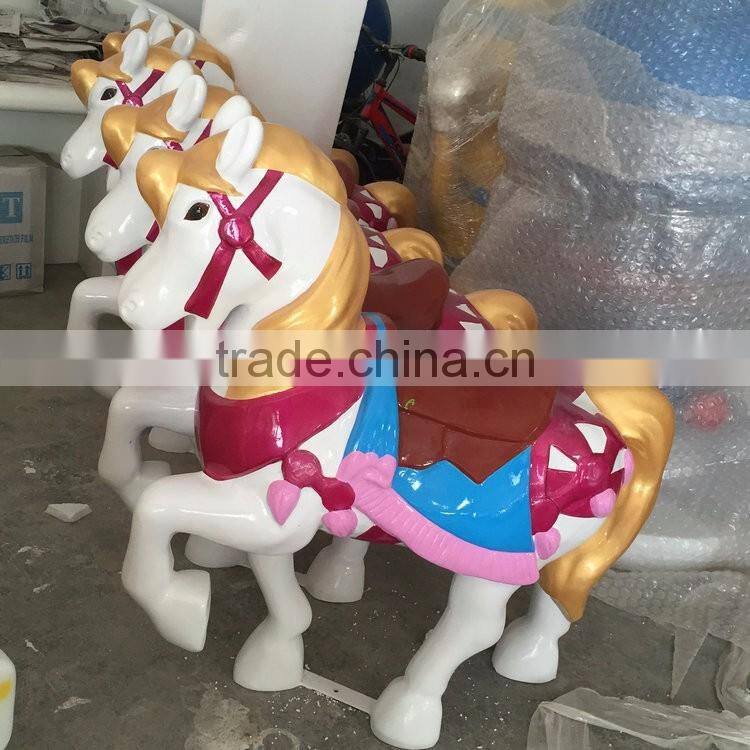 Outdoor horse figurine statue