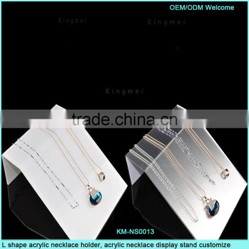 acrylic necklace holder, acrylic necklace display stand can holder 4pcs necklace