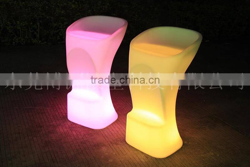 Remote Color Changing Stylish Rechargeable LED Flashing Bar Stool