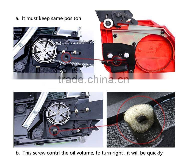 20"Blade 58cc gas chain saw wood cutter gasoline chain saw Heavy Duty electric Chainsaw