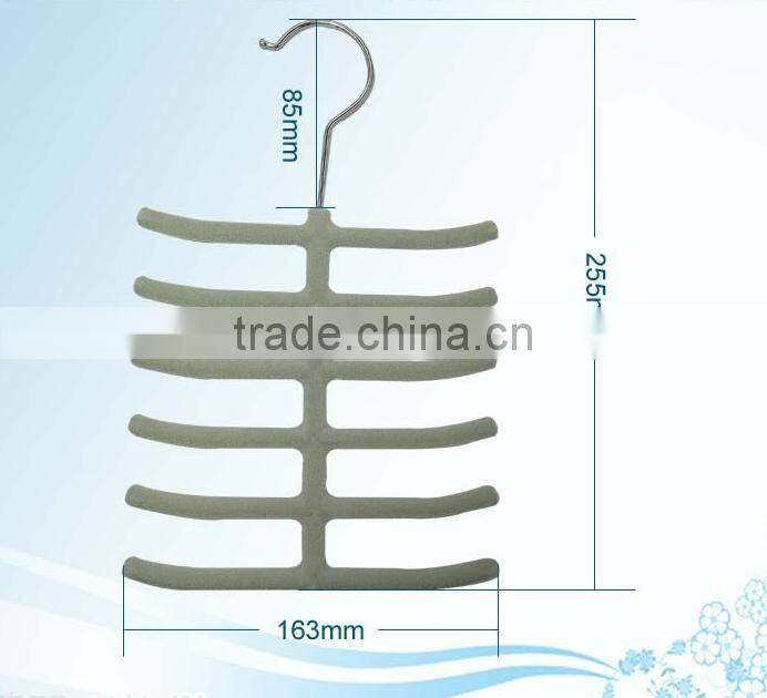 Velvet hanger for necktie