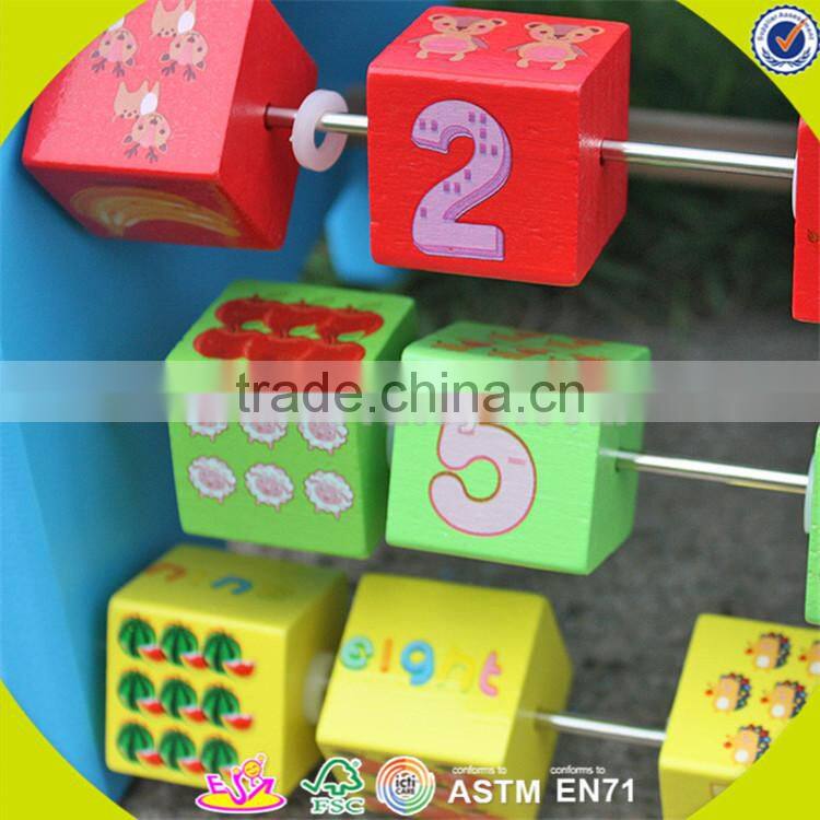 Wholesale educational wooden pounding toy multi function wooden pounding toy with abaucs and blocks W12D029
