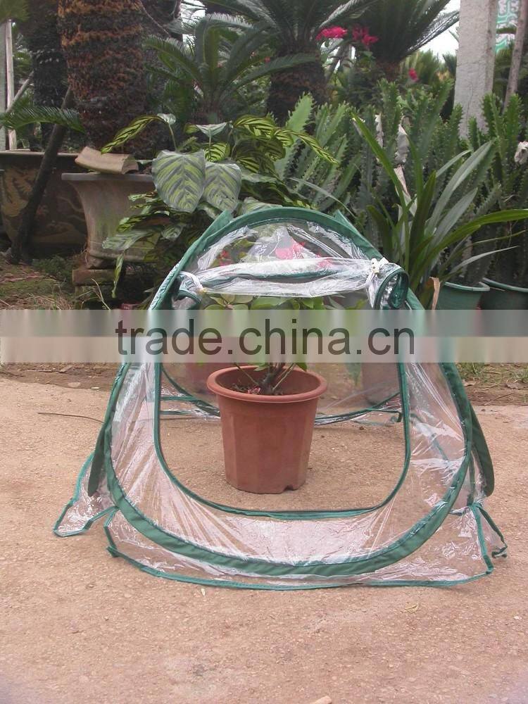 Convenient protective plastic small garden tent