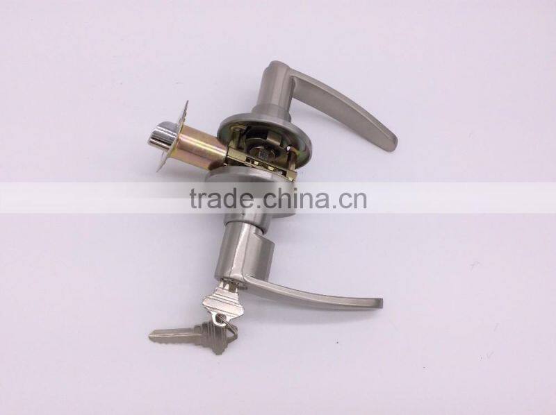 zinc commercial room office hotel glass heavy duty security door lever handle cylinder lock