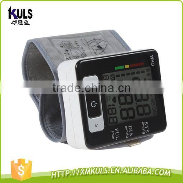 Automatic Extra Large LCD portable health medical home use digital wrist blood pressure monitor
