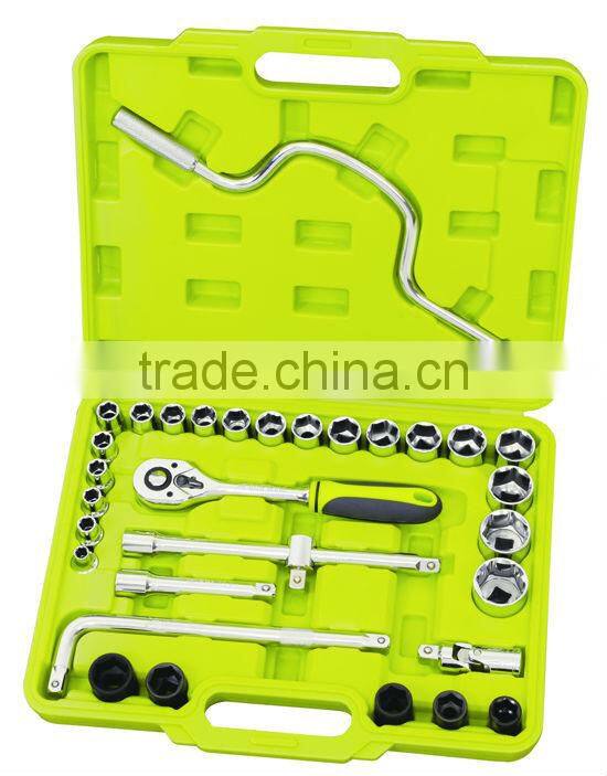 CF598009 32cs 1/2"drive socket and ratchet handle set