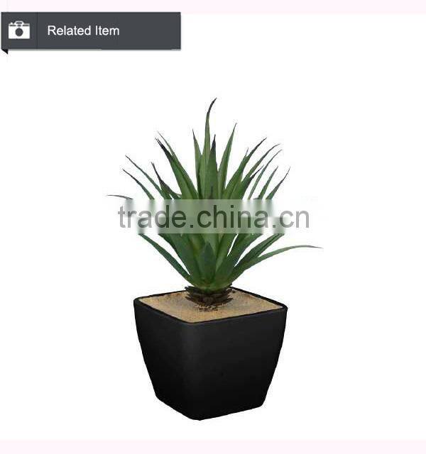 Artificial tropical plants in pot mini green plant artificial succulent for garden arrangement