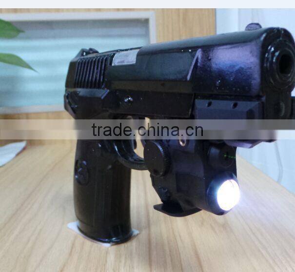 Compact Glock Pistol and Full Size Handgun Fittable Subzero Work Aluminium Tactical Red Laser with 220 Lumens LED flashlight
