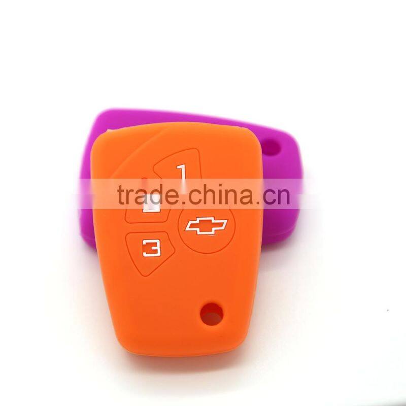 Custom silicone car key protector for Chevrolet car key cover