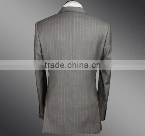 Stripe notch lapel business suits for man
