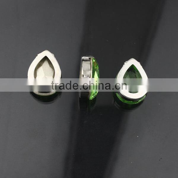 Pujiang wholesale decorative teardrop crystal stone for jewelry accessories