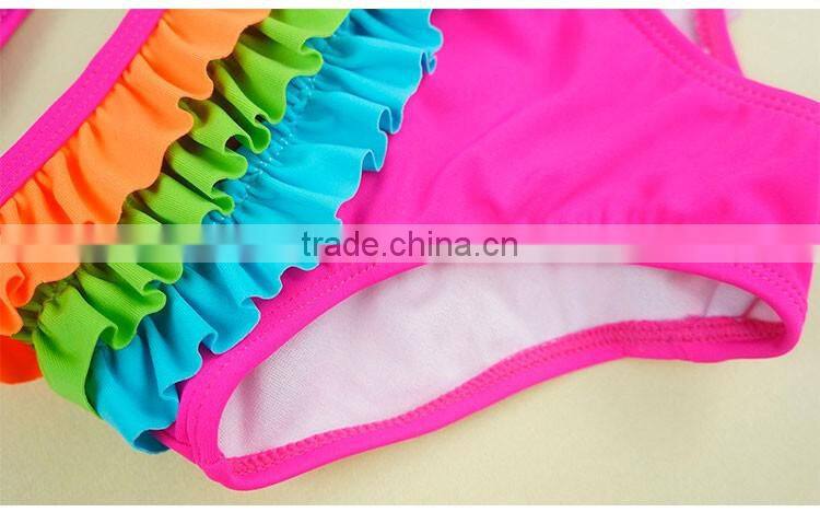 2pcs Sex Children Crochet Fasion Kids Girls Bikini Swimwear