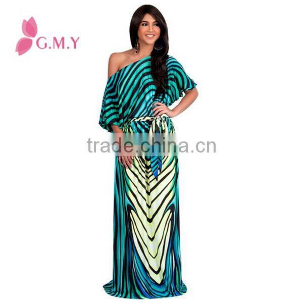 Women's One Shoulder Plus Size Cocktail Evening Elegant Long Maxi Dress