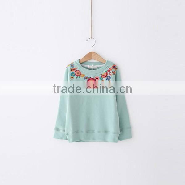 girls fashion shirts embroidery pullover designs sweater