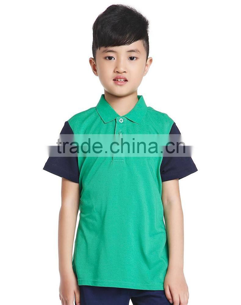 Hot sale high quality new kids polo shirt Summer boy's POLO t shirt made in China