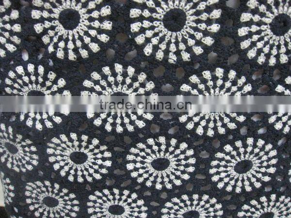 100% cotton crochet pattern design fabric