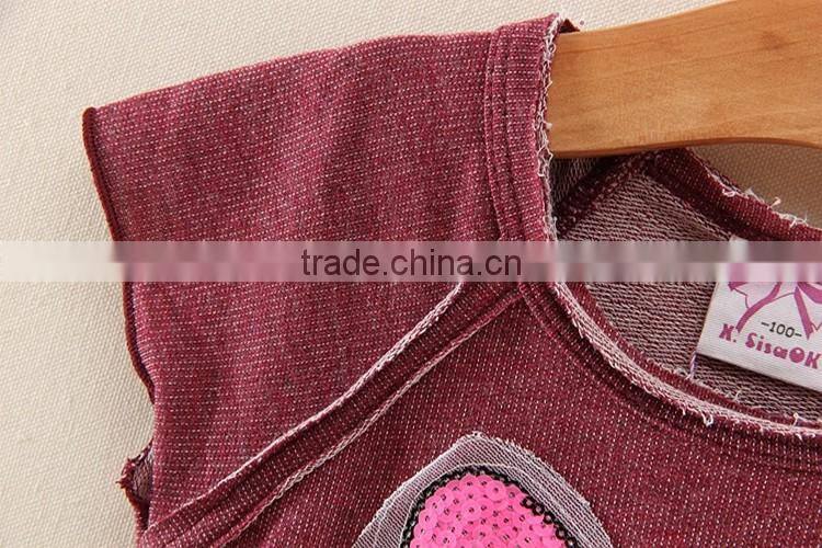 2017 summer new Korean children Girls baby shorts suit girls clothes sets 2 piece clothing for kids