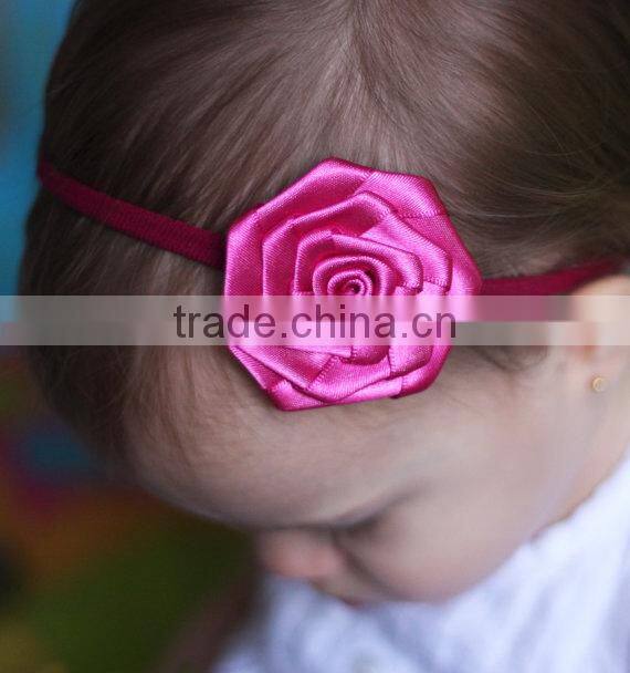 Baby Girl Headband Rose Flower Elastic Hairband Hair Accessories Casual Stylish Headbands