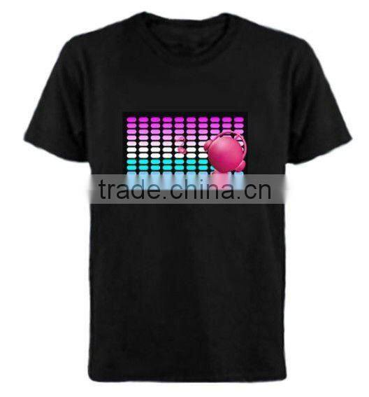 EL national flag t Shirt for election events, EL Sound Activated Shirt