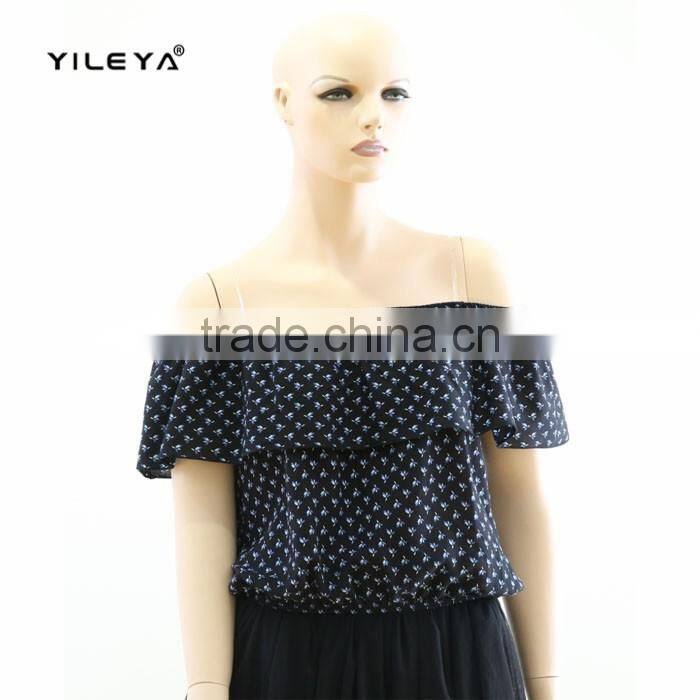 New attractive summer hanging strip chiffon blouse