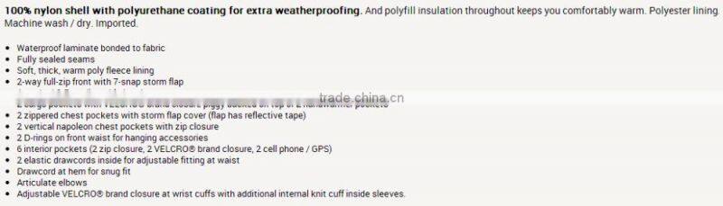 mens cold weather insulated winter parka