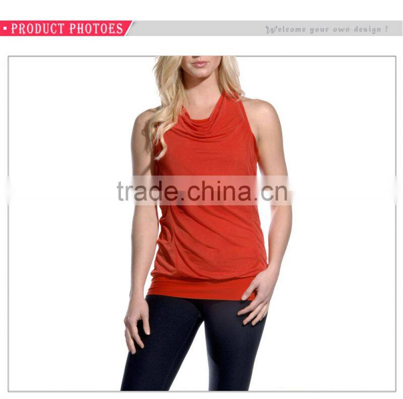 Double Layer Yoga Tank Top With A Loose And Breathable Mesh Overlay