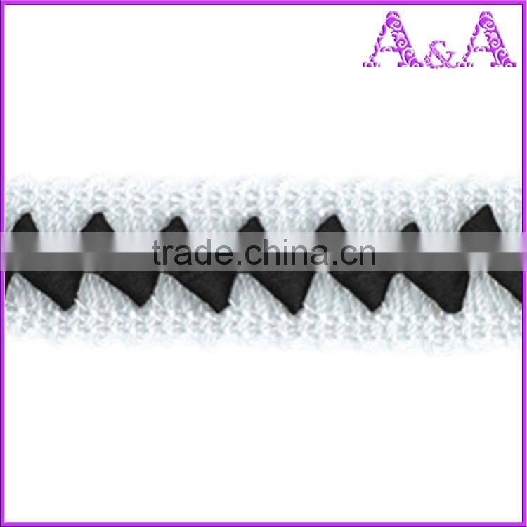 Black dry wedding dress decorative trim materials fabric chemical embroidery with beads cord guipure bobbin lace