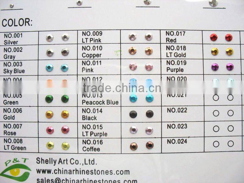 Hot fix Rhinestud Octagon 5MM Peacock blue color studs for clothing