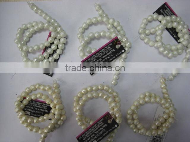 Pearlized and Texturized Beads bracelet