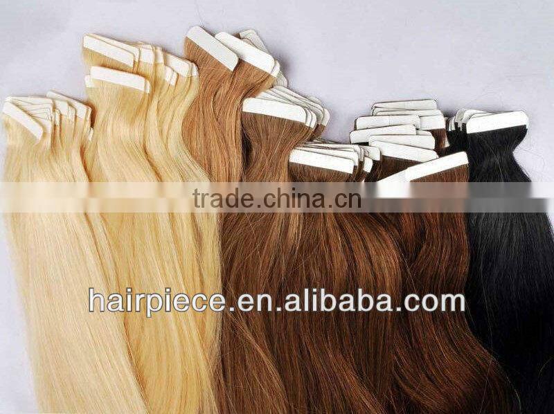 8A Grade Black Brown Blonde Sleek Remy Hair Black Rose Quality Silky Straight Brazilian Tape Hair Extension